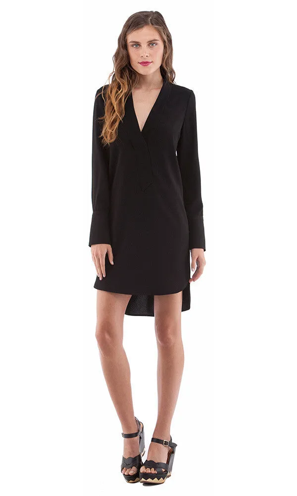 Wide Placket Shirt Dress